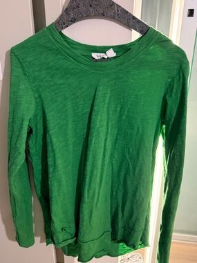 WILT Crewneck Long Sleeve Mock Layer Top - Clover - XS